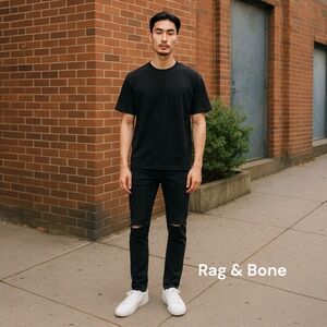 RAG + BONE NEW TAGS Men’s BLACK Jeans Pants Skinny Leg NEW TAGS 28